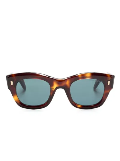 Cutler And Gross 9261 Geometric-frame Sunglasses In Brown
