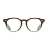 Cutler And Gross 9378 04 Gradient Green Glasses In Burgundy