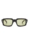 Cutler And Gross 9495 Rectangle-frame Sunglasses In Brown