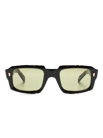 Cutler And Gross 9495 Rectangle-frame Sunglasses In Brown