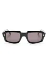 Cutler And Gross 9495 Sonnenbrille Mit Eckigem Gestell In Schwarz