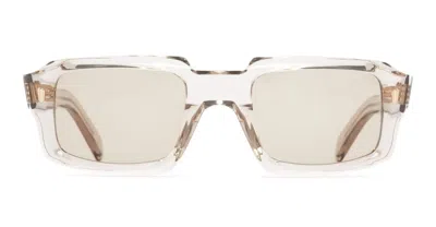 Cutler And Gross 9495 / Sand Crystal Sunglasses In Transparent Beige