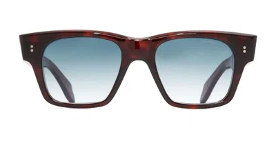 Cutler And Gross 9690 / Dark Turtle Sunglasses In Brown