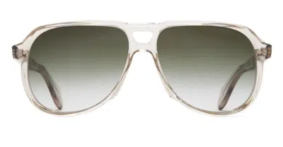 Cutler And Gross 9782-03 - Sand Crystal Sunglasses In Transparent Beige