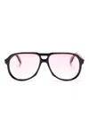 Cutler And Gross 9782 Navigator-frame Sunglasses In Rosa