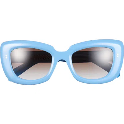 Cutler And Gross 9797 Oversize Cat Eye Sunglasses In Blue