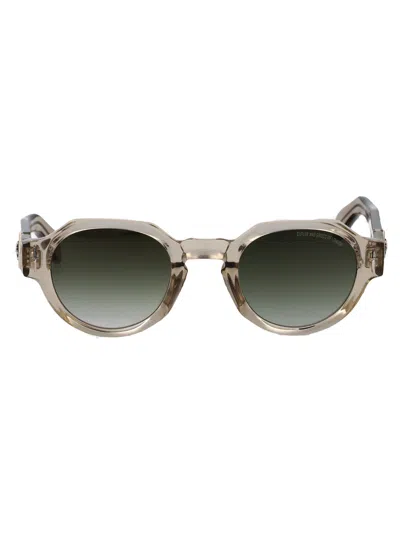 Cutler And Gross Acetate Sand Crystal Sunglasses