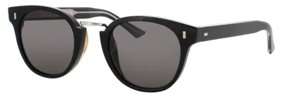 Cutler And Gross Acetate Wayfarer Sunglasses In Black