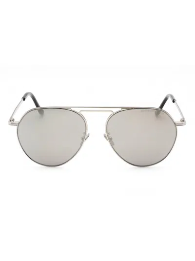 Cutler And Gross Aviator Cg1309s Sunglasses For Women In Silver
