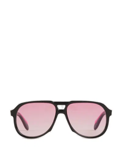 Cutler And Gross Cutler & Gross Aviator Frame Sunglasses In Pink