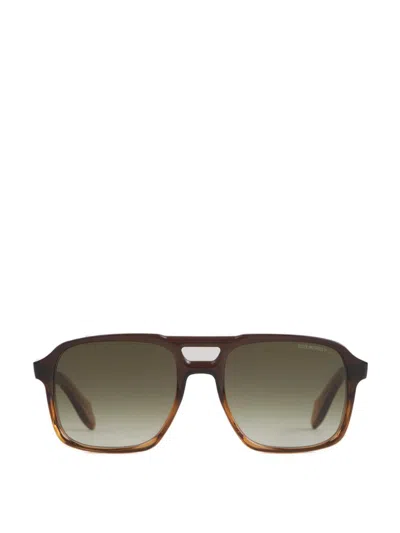 Cutler And Gross Cutler & Gross Aviator Frame Sunglasses In Logo Engraved On The Glass And On The Temple