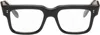 Cutler And Gross Black 1403 Square Glasses In Black On Crystal