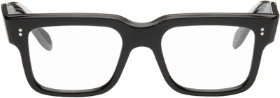 Cutler And Gross Black 1403 Square Glasses In Black On Crystal