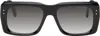 Cutler And Gross Black 1418 Rectangle Sunglasses