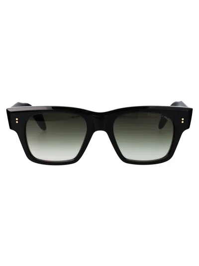 CUTLER AND GROSS CUTLER AND GROSS BLACK ACETATE ACETATE SUNGLASSES