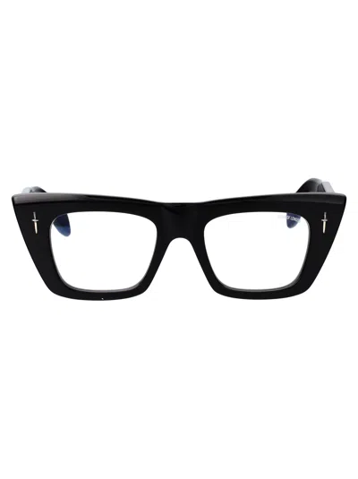Cutler And Gross Black Acetate Optical Glasses