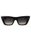 Cutler And Gross Black Acetate Sunglasses In Black
