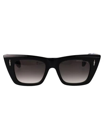 Cutler And Gross Black Acetate Sunglasses
