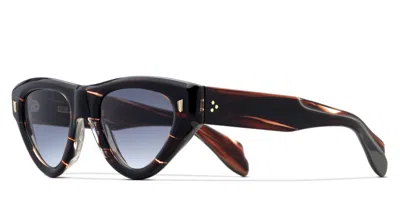 Cutler And Gross Blue Cat Eye Ladies Sunglasses Cgsn992650 002 50 In Brown