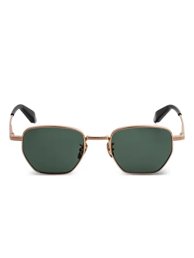 Cutler And Gross Breitling Léman Textured Detail Sunglasses In Orange