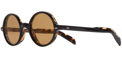 Cutler And Gross Brown Round Unisex Sunglasses Cgsngr0148 001 48