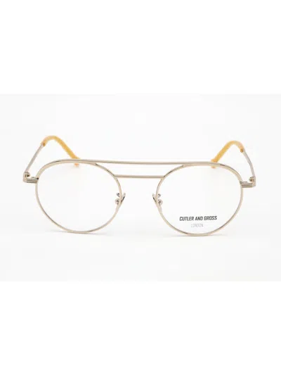 Cutler And Gross Cg1269 Round Metal Eyeglasses For Men In Neutral