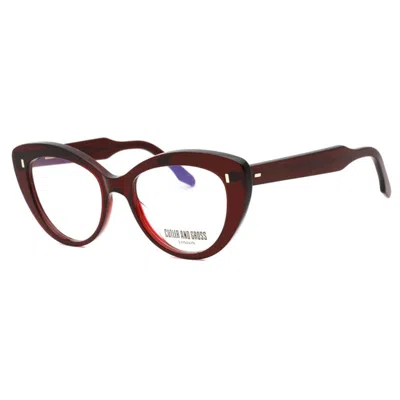 Cutler And Gross Cgop135053 008 Burgundy 53mm In Multi