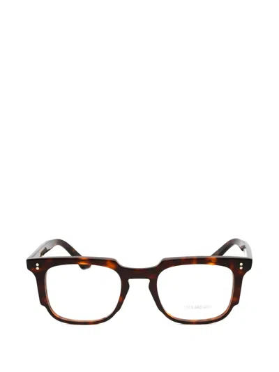Cutler And Gross Cgop138249 Rectangle-frame Glasses In Brown
