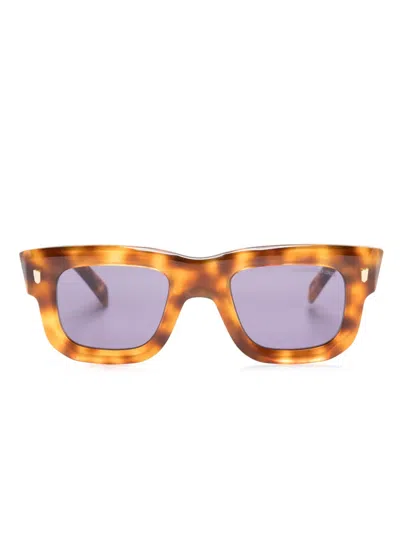 Cutler And Gross Tortoiseshell-effect Tinted Sunglasses In Brown