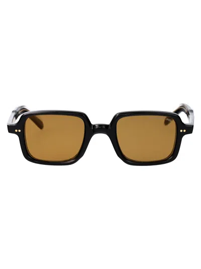 Cutler And Gross Cgsn-gr02-01-48 Sunglasses In 01 Black Yellow Gold