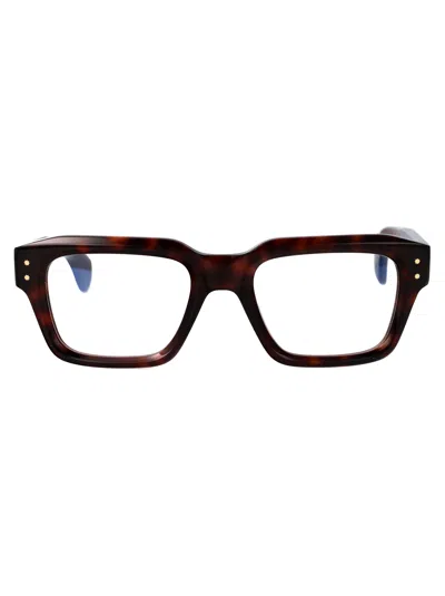 Cutler And Gross Dark Turtle Optical Acetate Glasses In Brown