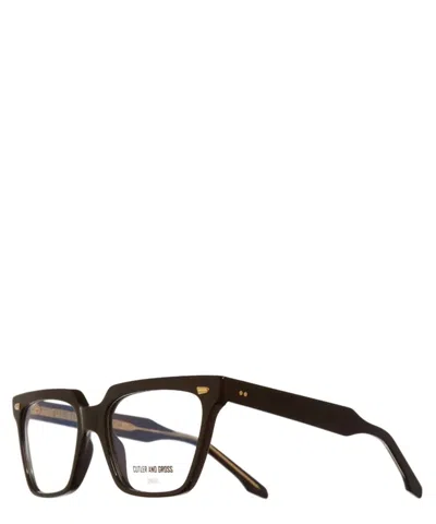 Cutler And Gross Eyeglasses 1346-01 Black Taxi Acetate Optical Glasses In Crl