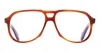 Cutler And Gross 9782 - Havana Honey Glasses In Red