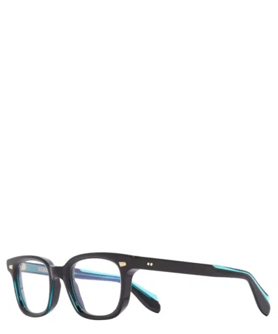 Cutler And Gross Eyeglasses Cgop 9521-01 Teal On Black In Crl