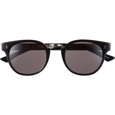 Cutler And Gross Gender Inclusive 1336 Round Sunglasses In Black