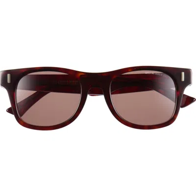 Cutler And Gross Gender Inclusive 1339 Rectangle Sunglasses In Burgundy