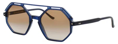 Cutler And Gross Geometric Acetate Sunglasses In Neutral