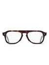 Cutler And Gross Geometric-frame Glasses In Brown