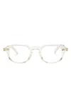 Cutler And Gross Geometric-frame Glasses In Yellow