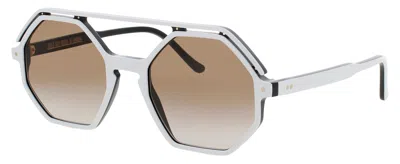Cutler And Gross Geometric Sunglasses In Brown
