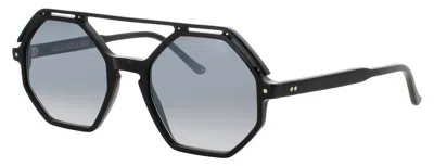 Cutler And Gross Geometric Sunglasses With Smoke Gradient Lenses In Multi