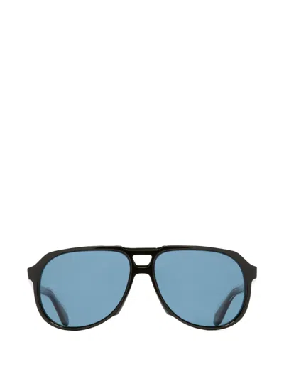 Cutler And Gross Geometric-frame Sunglasses In Black