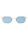 Cutler And Gross Gold Rhodium Sunglasses In Blue