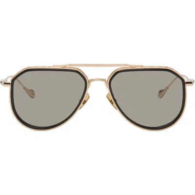 Cutler And Gross Gold The Great Frog Edition Triumph Aviator Sunglasses In Multi