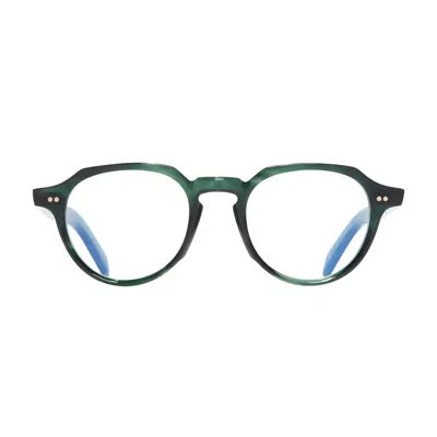 Cutler And Gross Gr06 03 Striped Dark Havana Glasses In Verde