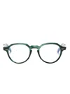 Cutler And Gross Gr06 Round-frame Glasses In Green