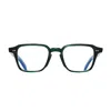 CUTLER AND GROSS CUTLER AND GROSS GR07 03 STRIPED DARK GREEN GLASSES