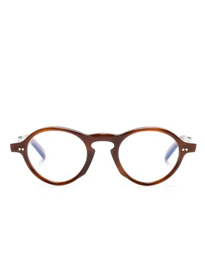 Cutler And Gross Gr08 Round-frame Glasses In 褐色