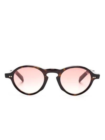 Cutler And Gross Gr08 Round-frame Sunglasses In 褐色