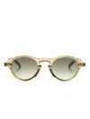 Cutler And Gross Gr08 Round-frame Sunglasses In Brown